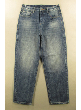 牛仔裤男30码老爹裤厚实宽松复古滑板裤慵懒KHCO包邮Q103/6501-09