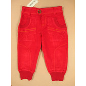 女 D2A 罗纹脚撞钉灯芯绒靴裤 LD满百 休闲裤 T403 喜红 包邮