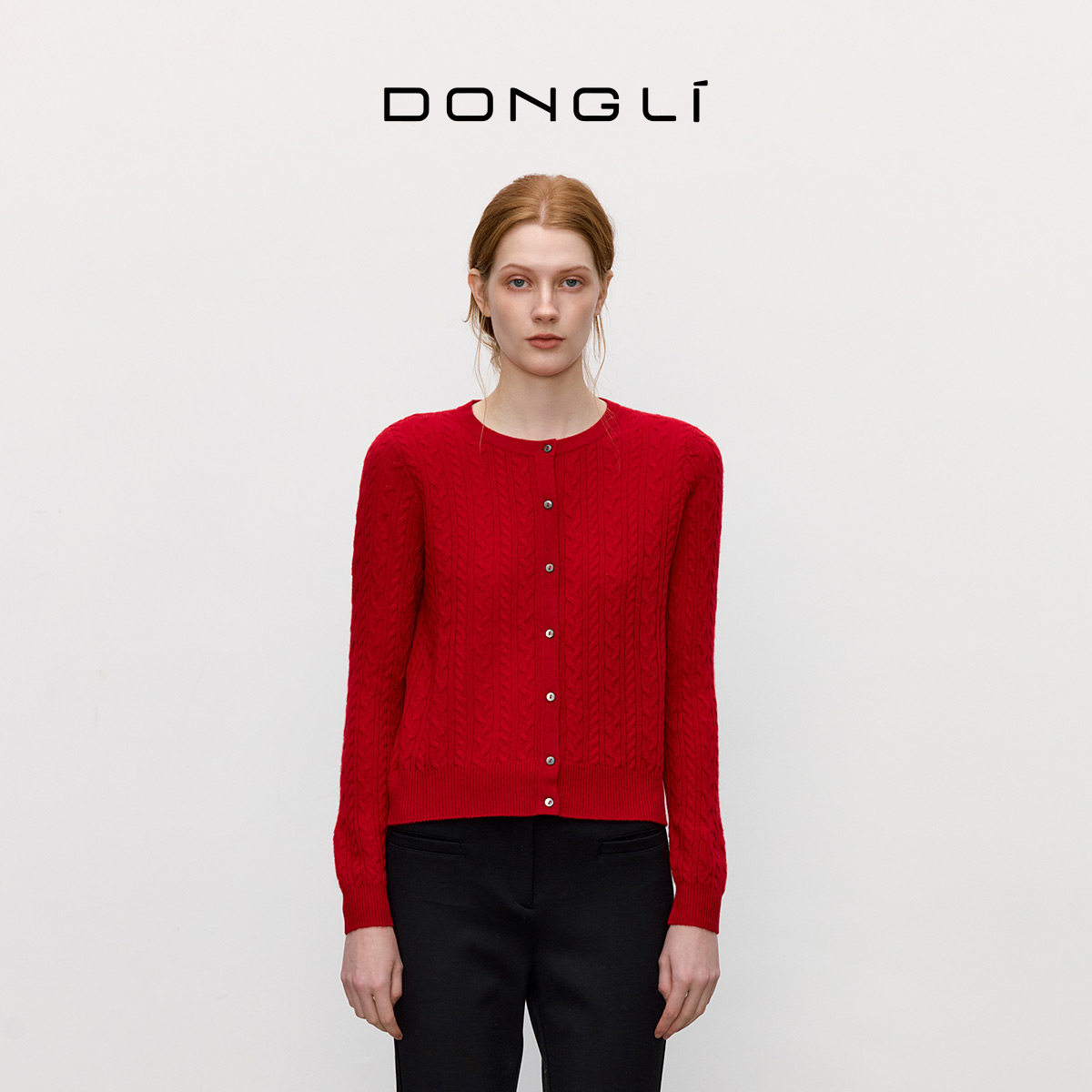 东黎山羊绒 女士春秋冬绞花设计圆领开衫纯色打底外搭针织衫2202,女装/女士精品,羊绒衫,淘宝优惠券,粉丝福利购,淘宝优惠卷