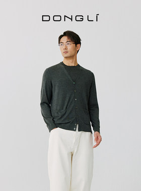 东黎2025春夏新款精纺男士开衫