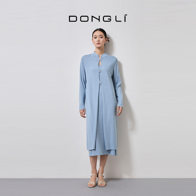 东黎新中式中国风H型连衣裙