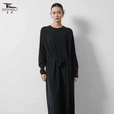 东黎优雅H版宽松连衣裙