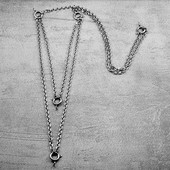 原创泰国佛牌链一挂双挂三挂多挂泰国佛牌链子男女挂链钛钢项链