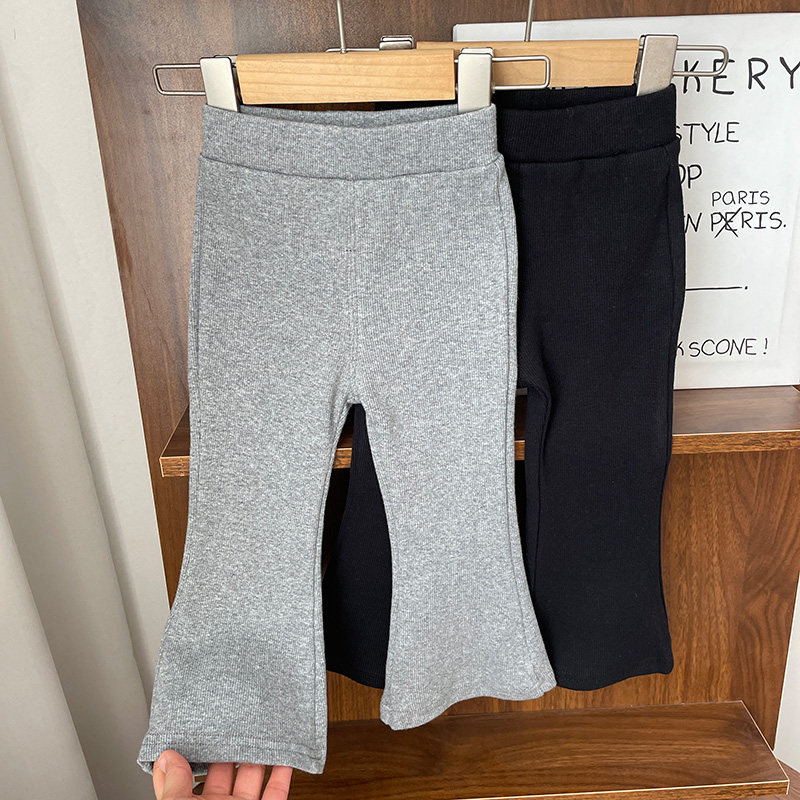 女宝喇叭裤春秋薄款1-2-3岁女童微喇裤子婴儿纯棉外穿儿童长裤女