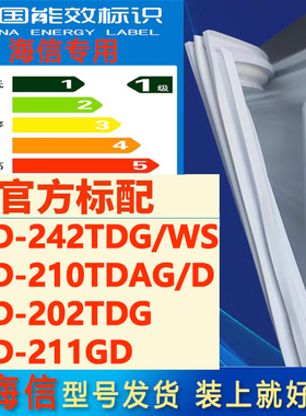 适用海信BCD 242TDG/WS 210TDAG/D 202TDG 211GD冰箱密封条门封条
