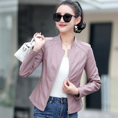 显瘦立领羊皮夹克时尚 2025秋季 修身 海宁真皮皮衣女短款 外套潮 新款