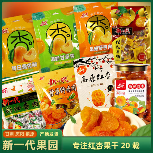甘肃庆阳特产新一代高原红杏杏肉