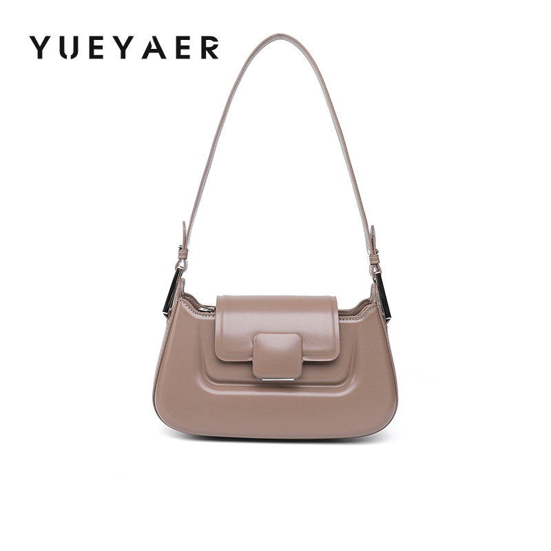 月芽儿腋下包包女2026新款百搭单肩包斜挎包女款小众简约通勤女包