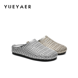 月芽儿厚底勃肯包头半拖鞋女2026夏季新款外穿不累脚一脚蹬凉拖鞋