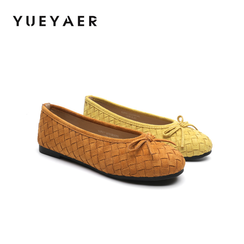 月芽儿复古风浅口单鞋女2026春季新款优雅编织通勤蝴蝶结软底女鞋,女鞋,浅口单鞋,淘宝优惠券,粉丝福利购,淘宝优惠卷