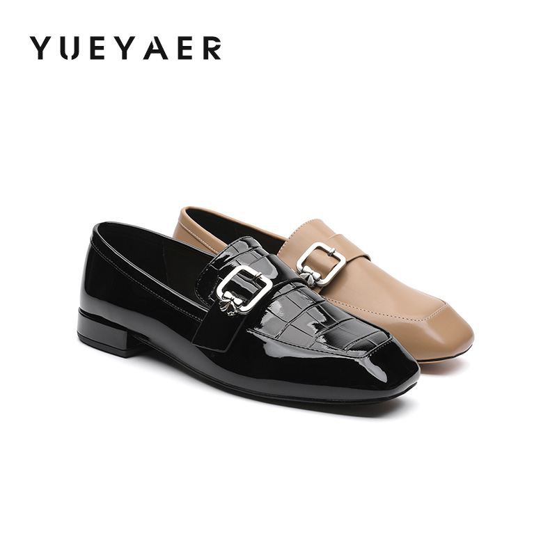 月芽儿2025秋季新款时尚潮流街头乐福鞋厚底增高女休闲鞋运动鞋女