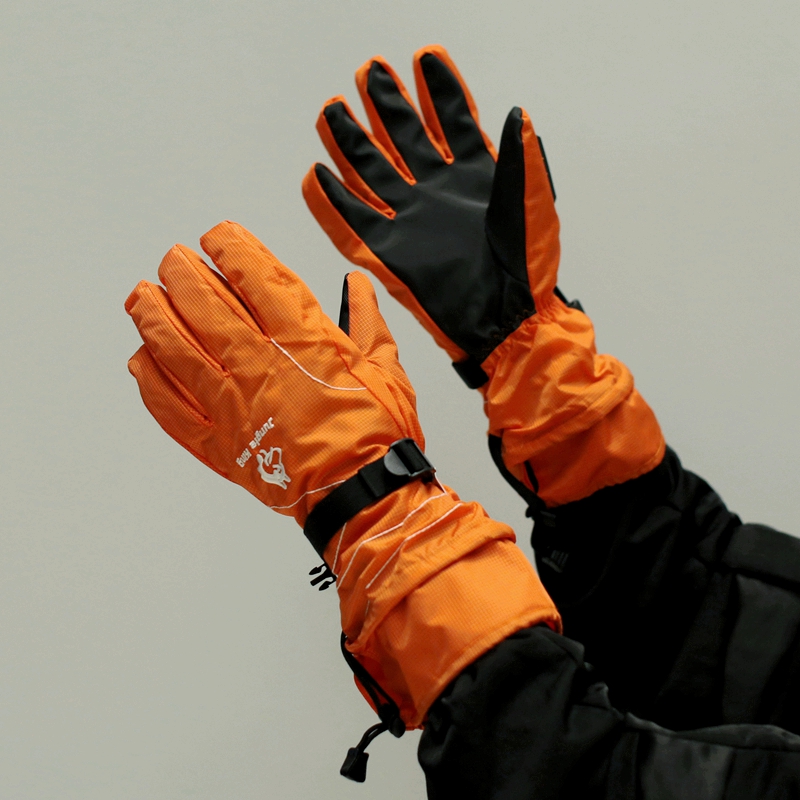 秋冬骑车滑雪防水专用保暖手套