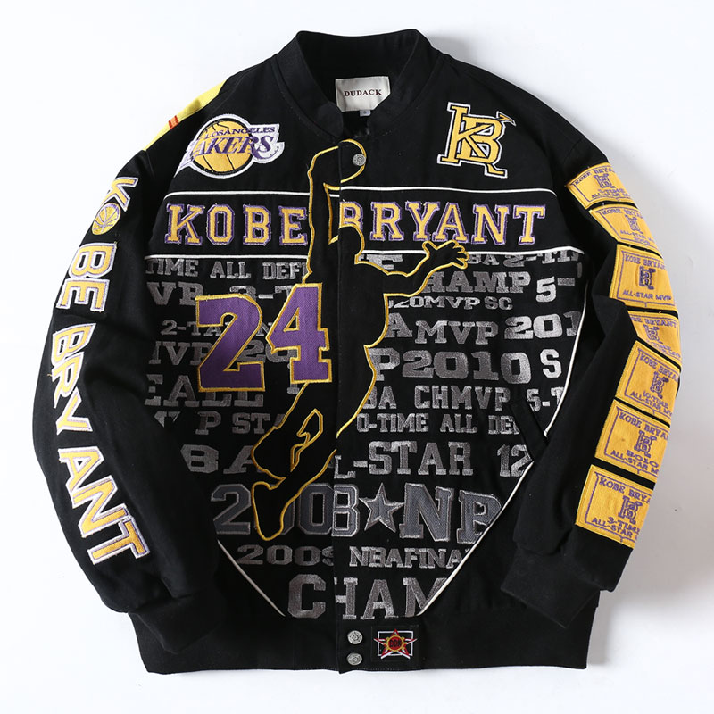杜戴克KOBE科比男女潮牌宽松棒球服秋冬新款加厚加绒夹克潮流外套