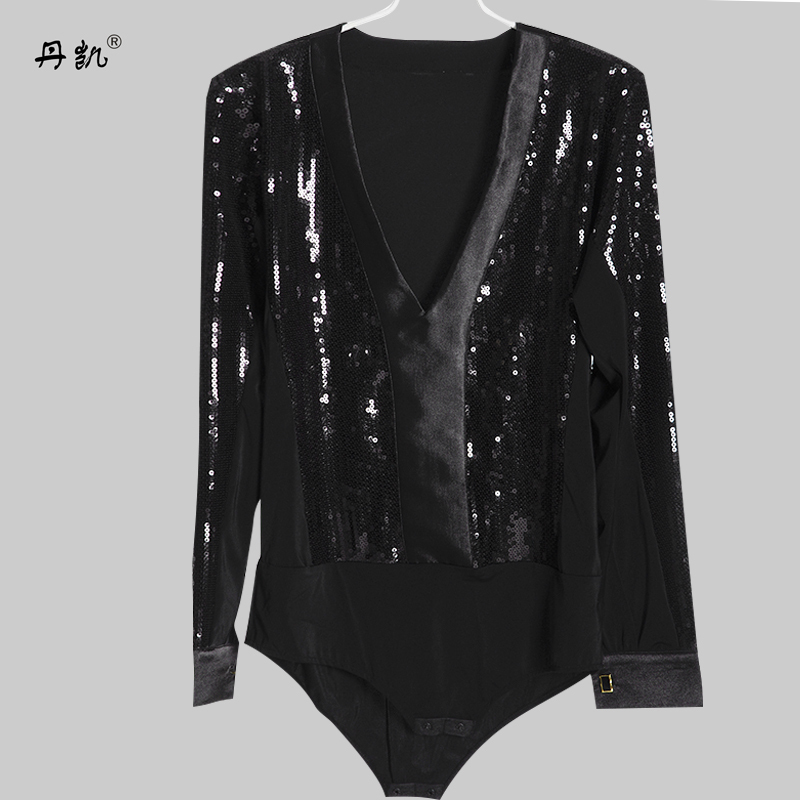 黑色上衣成人比赛服表演服丹凯