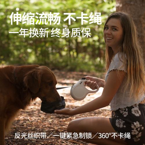 自动伸缩牵引绳菲达FIDA反光织带