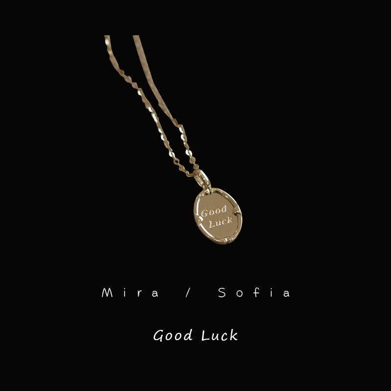 GOODLUCK好运椭圆吊坠轻奢项链