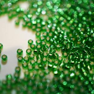 日本TOHO东宝进口染芯灌银绿米珠15/0 27B 36串珠散珠手工diy材料