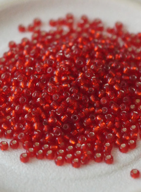 日本TOHO东宝进口灌银红米珠 11/0 8/0 25B 串珠散珠手工diy材料