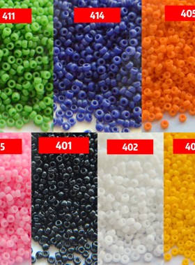 日本MIYUKI御幸进口米珠 15/0 401 402 404D 415 散珠手工diy材料