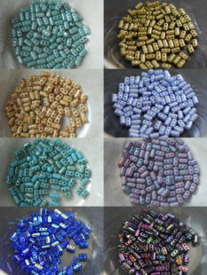 MATUBO RULLA进口捷克珠3×5mm烤漆系列双孔珠 串珠手工diy材料5g