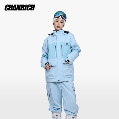 CR成人滑雪服防风保暖