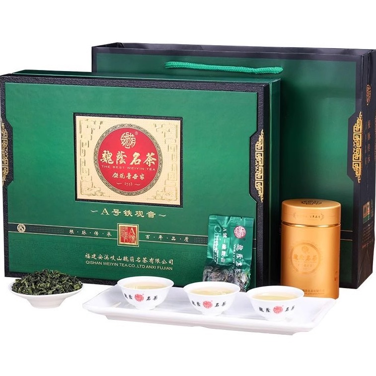 魏荫名茶魏月德A号安溪清香型正味铁观音高山乌龙新茶250G 礼盒装