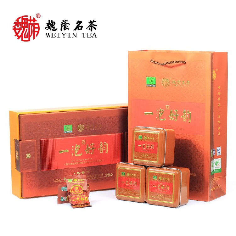 魏荫名茶魏月德一泡好韵浓香型安溪正宗铁观音高山新茶250g礼盒装