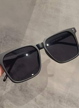大方框墨镜女高级感超轻夏季防紫外线男士太阳镜可配近视眼镜韩系
