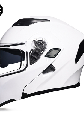 Orz-169B镜片/头盔新国标摩托车头盔双镜揭面盔机车全覆式3C认证