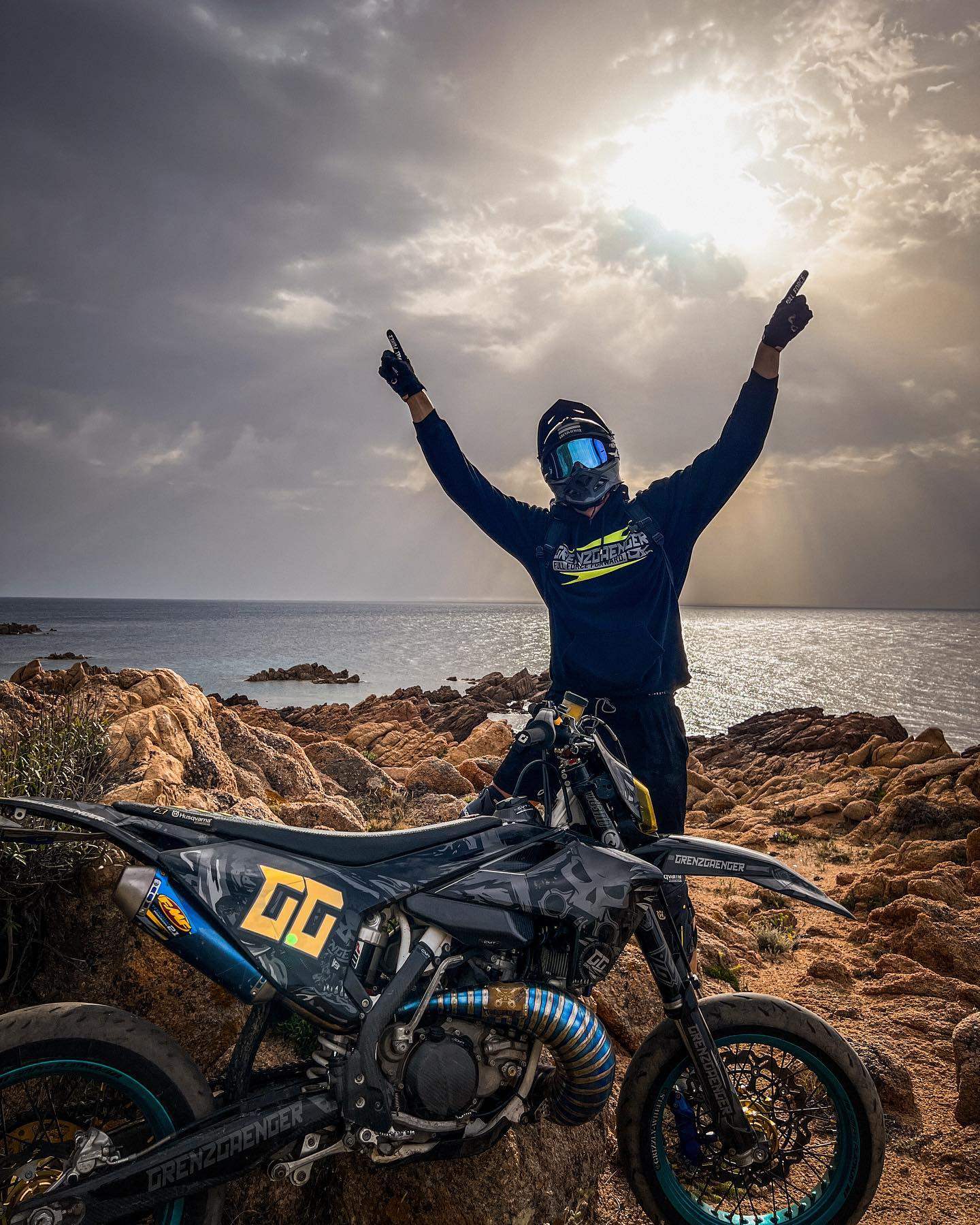 春季流行GG机车卫衣ins潮牌欧美骑行文化新款摩托车卫衣套头卫衣