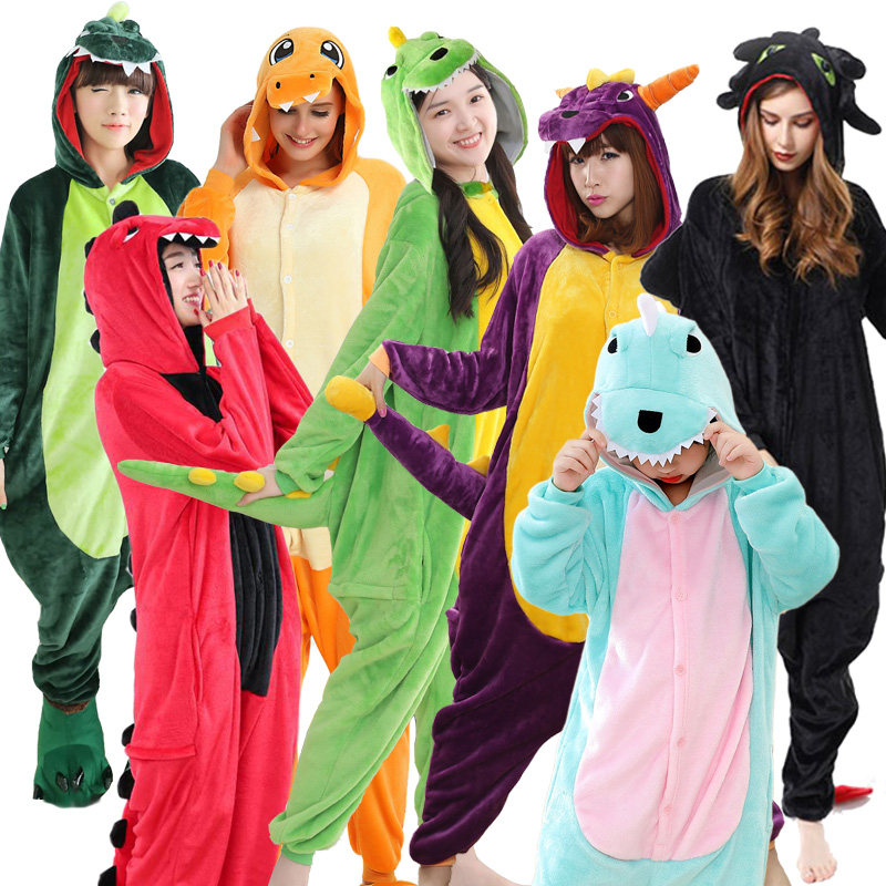 万圣节派对演出男女卡通动物恐龙企鹅成人奶牛野猪亲子连体表演服