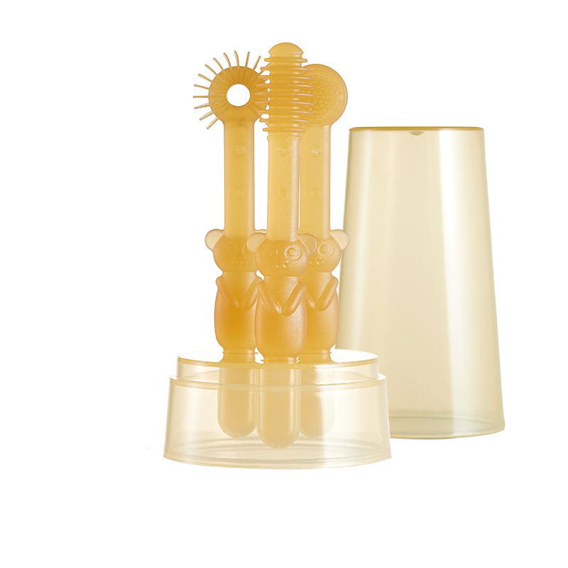 婴儿舌苔清洁神器硅胶套装宝宝洗舌苔口腔指套牙刷新生儿乳牙刷