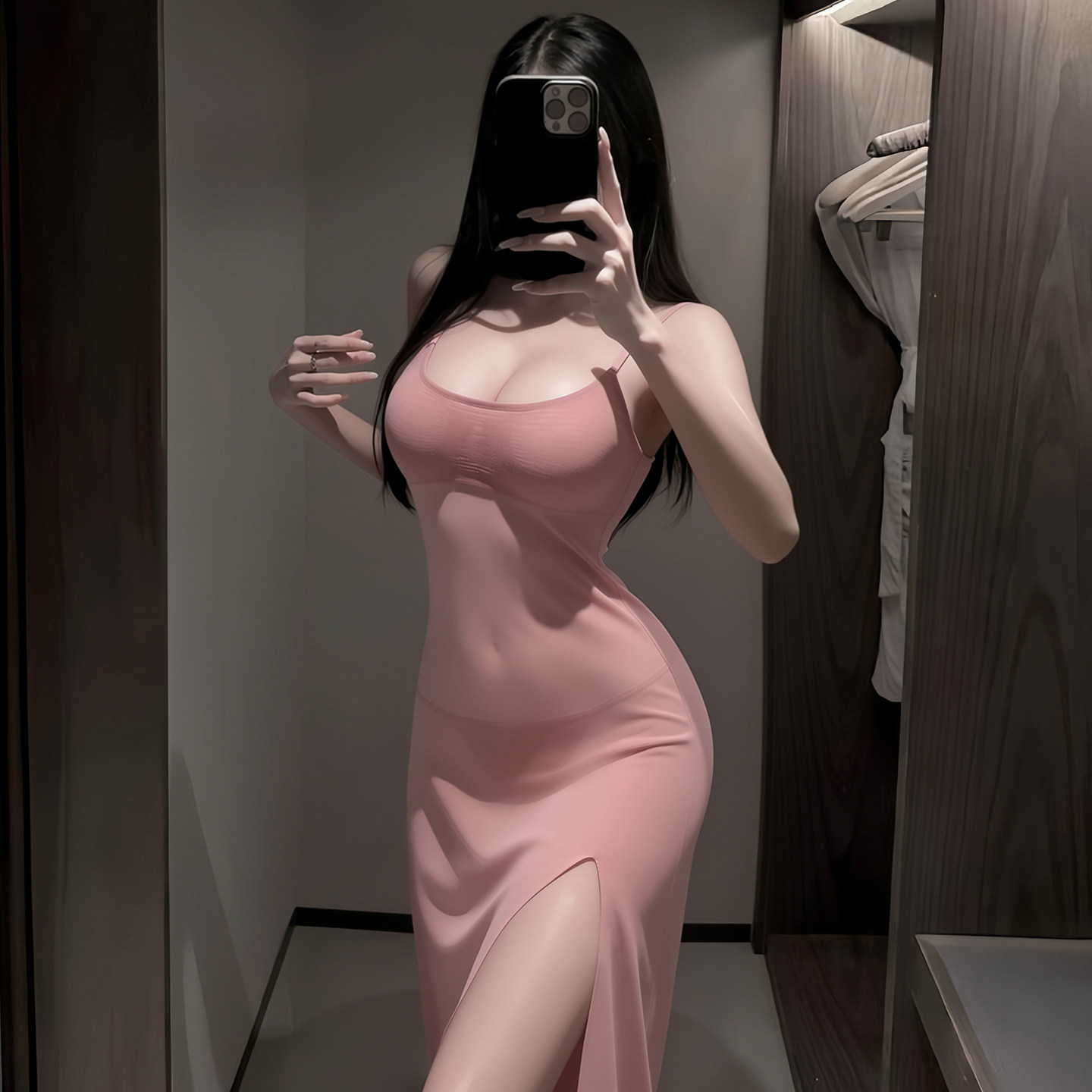 性感睡裙女款2026新款侧开衩情侣约会透视纯欲风情调吊带趣味睡衣