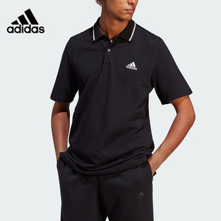 短袖 Adidas阿迪达斯POLO衫 男2023夏季 新款 运动宽松透气T恤IC9314