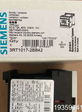 接触器3RT1017-2BB41/42  3RH1122 /议价