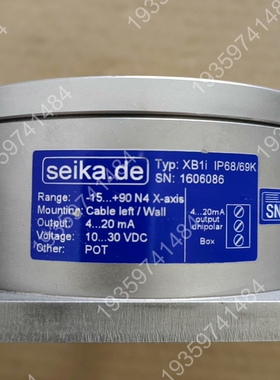 Seika 角度传感器 型号: XB1i，Range: -1 议价