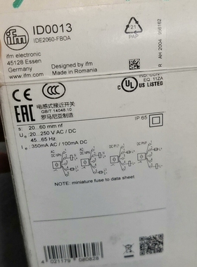 议价：全新易福门ID0013 IDE2060-FBoA