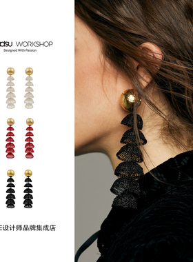 Dare买手店 beadsu workshop【植物志】铃兰多层小花耳环长耳环