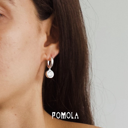 Dare买手店 POMOLA 闪烁之路轨迹开合耳圈原创设计复古高级耳环