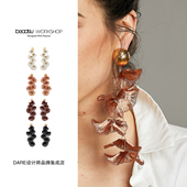 张靓颖同款 朝颜花流苏耳环原创耳饰女 植物志 beadsu workshop