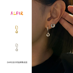 Alfir 甜甜圈耳圈面包金色复古欧美高级饰品首饰气质百搭小众女