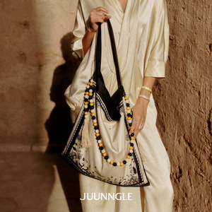 Dare买手店JUUNNGLE洲谷生命树双面印花包度假风斜跨单肩包大容量