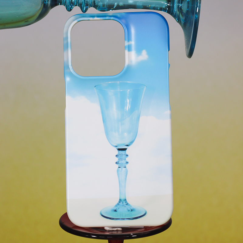 sorgenti蓝色玻璃杯全包手机壳