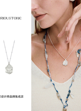 Dare买手店qurioustone壁画猫猫银项链925银小众原创设计首饰百搭