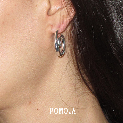Dare买手店 POMOLA 螺旋纹小号耳钉原创设计复古饰品首饰小众耳环