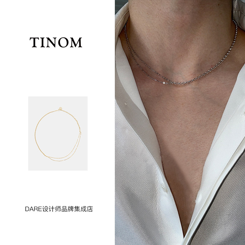 TINOM暧昧项链锁骨链双层链首饰
