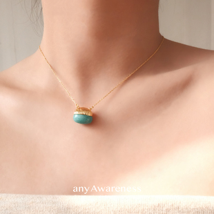 Dare买手店 any Awareness 天河石福袋项链天然石蓝色度假风小众