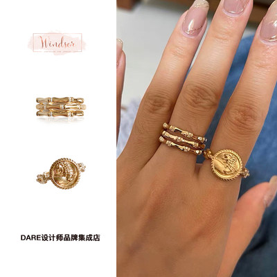 珠宝狮子链条小众设计戒指买手店