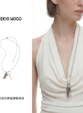 Dare买手店 trekiowood 钥匙项链中古做旧复古拜占庭小众首饰长链