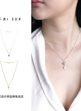 Dare买手店 B1 SUR 花园小鸟项链精致可爱小众原创设计首饰925银
